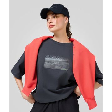 Champion 117823-ES535 Eco Future SS Tee Gri Kadın T-Shirt