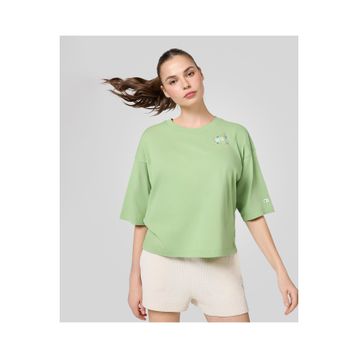 Champion 117823-GS131 Eco Future SS Tee Yeşil Kadın T-Shirt