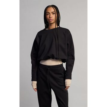 Champion 117842-KK001 C-Tech Crewneck Siyah Kadın Sweatshirt