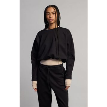 Champion 117842-KK001 C-Tech Crewneck Siyah Kadın Sweatshirt