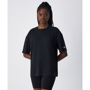 Champion 117865-KK001 Icons SS Tee Siyah Kadın T-Shirt