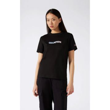 Champion 117964-KK001 C-Table SS Tee Siyah Kadın T-Shirt
