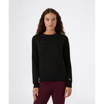 Champion 118380-KK001 Siyah Icons Crewneck Kadın Sweatshirt
