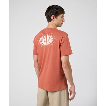 Champion 219146-MS075 Turuncu Eco Future Crewneck Erkek T-Shirt