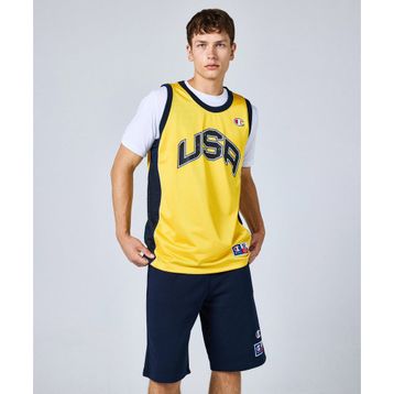 Champion 219745-YS011 Retro Sport Tank Top Sarı Erkek Forma