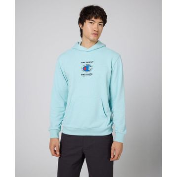Champion 219785-BS017 Mavi Eco Future Hooded Erkek Sweatshirt
