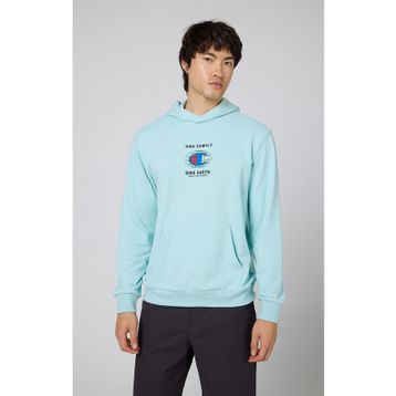 Champion 219785-BS017 Mavi Eco Future Hooded Erkek Sweatshirt