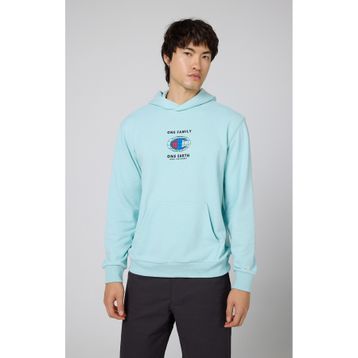 Champion 219785-BS017 Mavi Eco Future Hooded Erkek Sweatshirt