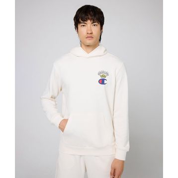 Champion 219785-WW034 Bej Eco Future Hooded Kapüşonlu Kapüşonlu Erkek Sweatshirt