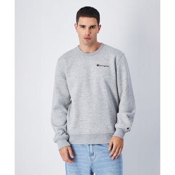 Champion 220259-EM021 Script Shop Crewneck Gri Erkek Sweatshirt