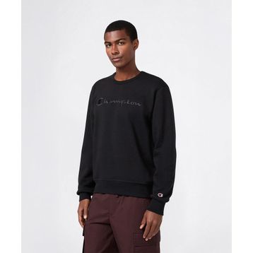 Champion 220272-KK001 Siyah Crewneck Erkek Sweatshirt
