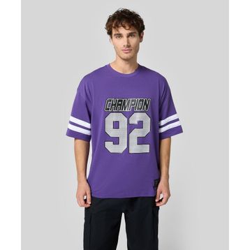 Champion 220367-VS025 Modern Sport Crewneck Mor Erkek T-Shirt