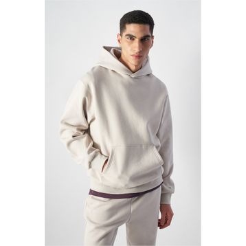 Champion 220423-ES057 Eco Future Hooded Bej Erkek Sweatshirt