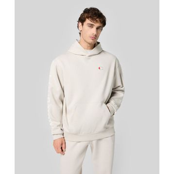 Champion 220426-ES057 Eco Future Hooded Bej Erkek Sweatshirt