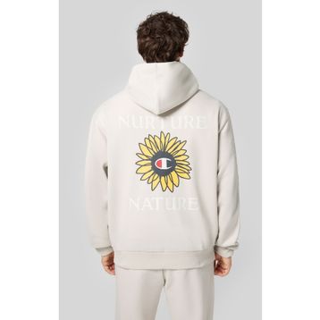 Champion 220426-ES057 Eco Future Hooded Bej Erkek Sweatshirt