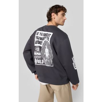 Champion 220427-ES503 Siyah Eco Future Crewneck Pamuk Erkek Sweatshirt