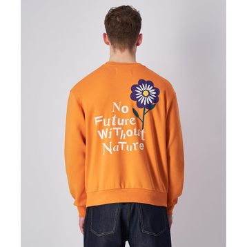 Champion 220427-OS025 Eco Future Crewneck Turuncu Pamuk Erkek Sweatshirt