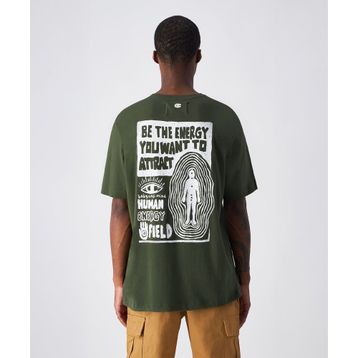 Champion 220429-GS508 Eco Future Crewneck Yeşil Erkek T-Shirt