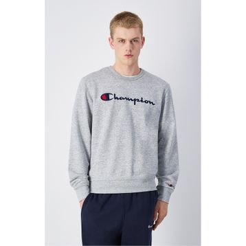 Champion 220727-EM021 Icons Crewneck Gri Erkek Sweatshirt