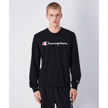 Champion 220727-KK001 Icons Crewneck Siyah Erkek Sweatshirt