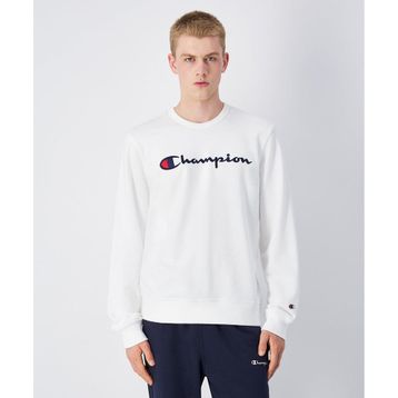 Champion 220727-WW001 Icons Crewneck Beyaz Erkek Sweatshirt