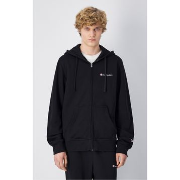 Champion 220731-KK001 Icons Full Zip Hoodie Siyah Erkek Sweatshirt