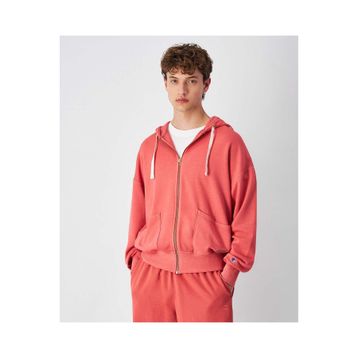 Champion 220745-RS068 Kırmızı Time Capsule Full Zip Hoodie Erkek Sweatshirt