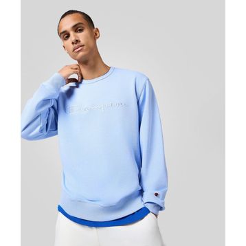 Champion 220784-BS186 Icons Crewneck Mavi Erkek Sweatshirt