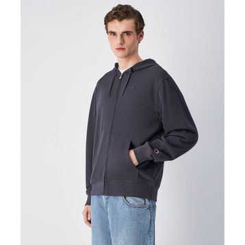 Champion 220786-VS517 Icons Full Zip Hoodie Gri Erkek Sweatshirt