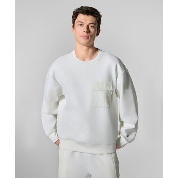 Champion 220828-WW048 Beyaz C-Tech Crewneck Erkek Sweatshirt