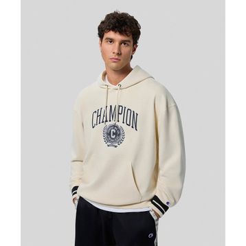 Champion 221172-YS141 Yearbook Hooded Bej Erkek Sweatshirt