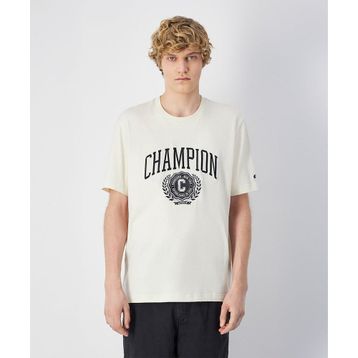 Champion 221174-YS141 Yearbook SS Tee Bej Erkek T-Shirt