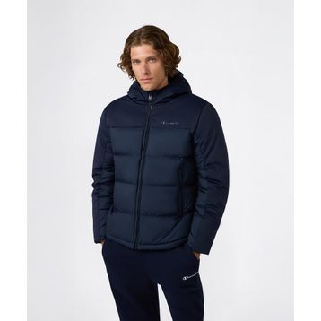 Champion 221551-BS501 Lacivert Hooded Jacket Erkek Outdoor Mont