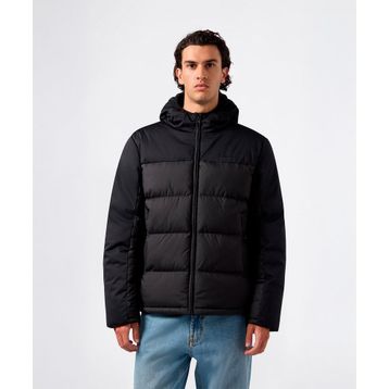Champion 221551-KK001 Siyah Hooded Jacket Erkek Outdoor Mont