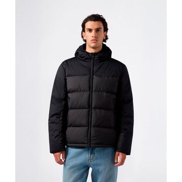 Champion 221551-KK001 Siyah Hooded Jacket Erkek Outdoor Mont