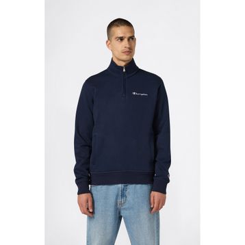 Champion 221797-BS501 Lacivert Half Zip Erkek Sweatshirt