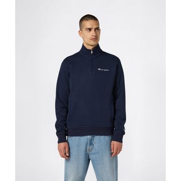 Champion 221797-BS501 Lacivert Half Zip Erkek Sweatshirt