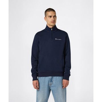 Champion 221797-BS501 Lacivert Half Zip Erkek Sweatshirt