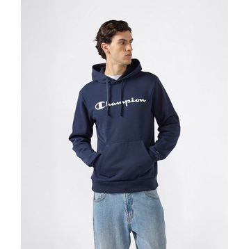 Champion 221809-BS501 Lacivert Script Shop Hooded Erkek Sweatshirt