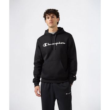 Champion 221809-KK001 Siyah Script Shop Hooded Erkek Sweatshirt