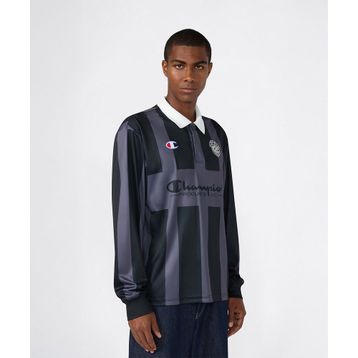 Champion 221912-WL002 Siyah Sport Heritage Polo Erkek Sweatshirt