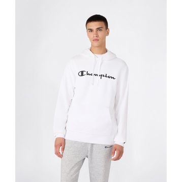 Champion 221917-WW001 Beyaz Script Shop Hooded Erkek Sweatshirt