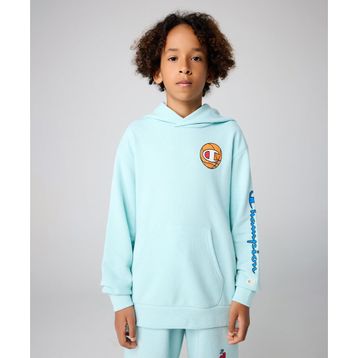 Champion 306705-BS017 Mavi Eco Future Hooded Erkek Çocuk Sweatshirt
