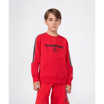 Champion 307242-RS069 Kırmızı Urban Sport Crewneck Çocuk Sweatshirt
