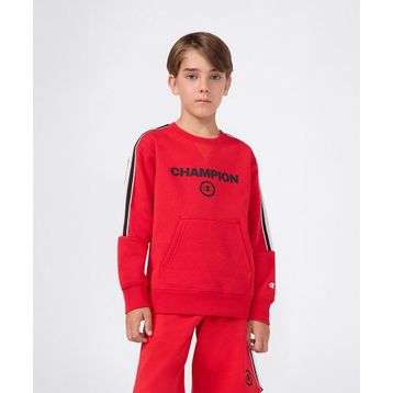 Champion 307242-RS069 Kırmızı Urban Sport Crewneck Çocuk Sweatshirt