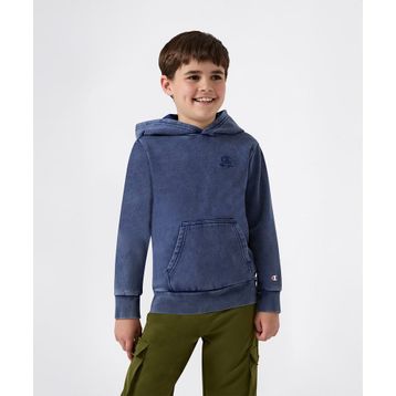 Champion 307277-BS567 Lacivert Icons Wash Hooded Çocuk Sweatshirt
