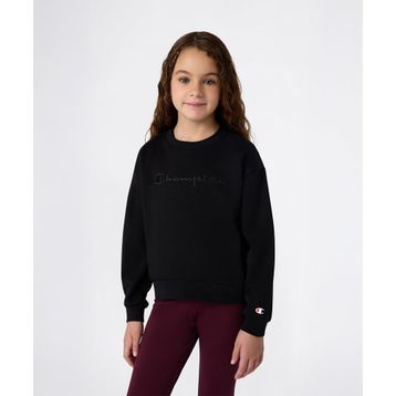 Champion 405210-KK001 Siyah Icons Crewneck Çocuk Sweatshirt