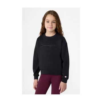 Champion 405210-KK001 Siyah Icons Crewneck Çocuk Sweatshirt