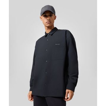 Champion C3A402-X055 Long Sleeves Polo Shirt Siyah Erkek Gömlek