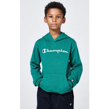 Champion Icons Hooded 306747-GS571 Yeşil Erkek Çocuk Sweatshirt